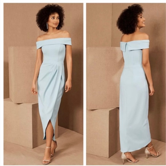 BHLDN THOMPSON OFF-THE-SHOULDER DRESS - Picture 1 of 8